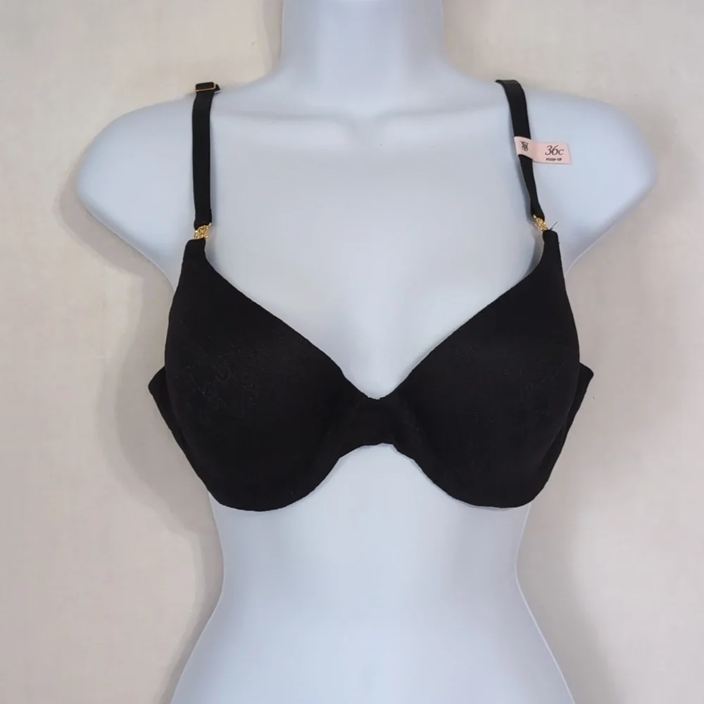 Victoria's Secret Black Very Sexy Demi Push-Up Bra Size 36C New with Tags